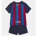 Cheap Barcelona Home Football Kit Children 2022-23 Short Sleeve (+ pants)
